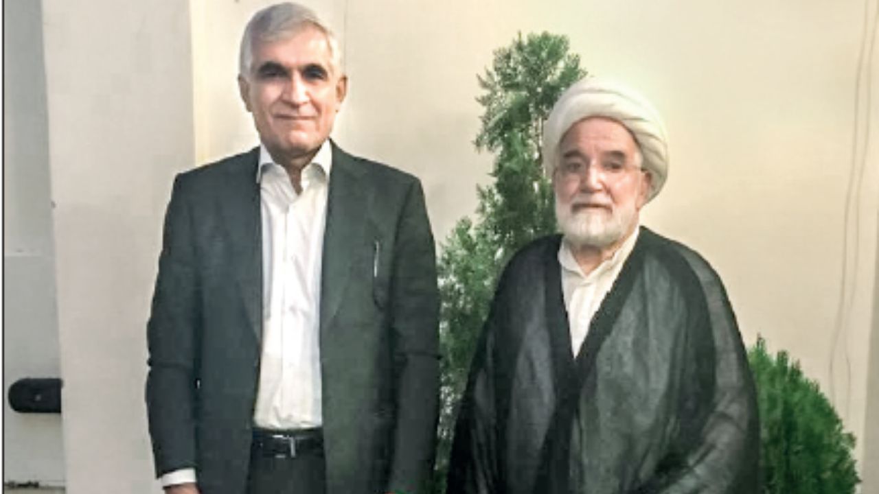  محمدعلي افشاني به ملاقات مهدي كروبي رفت